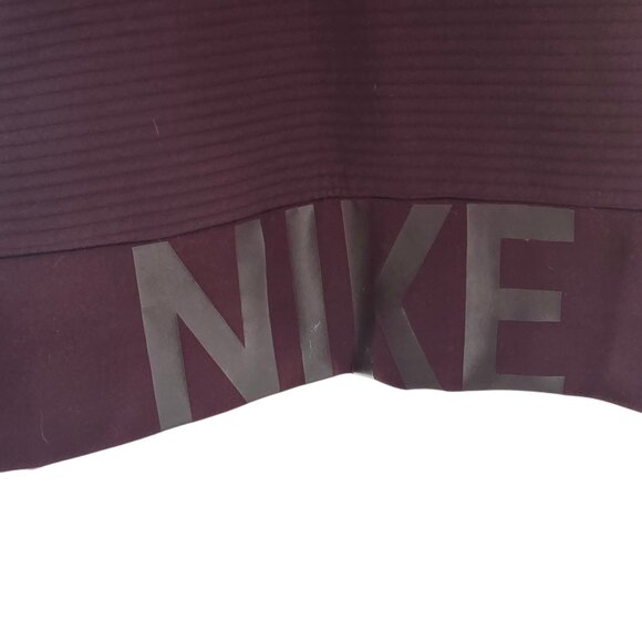 Nike Boxy Quilted Full-Zip Hoodie Medium Maroon - Picture 13 of 13